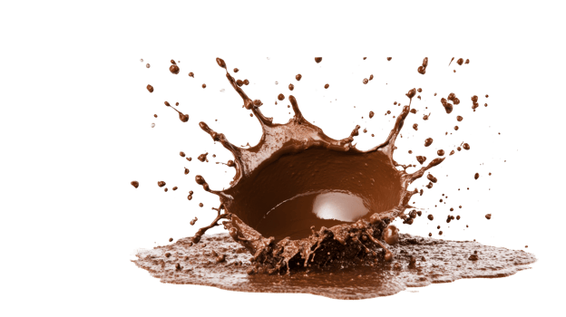 Chocolate Splash High Speed, Brown Liquid Explosion, cut out transparent png