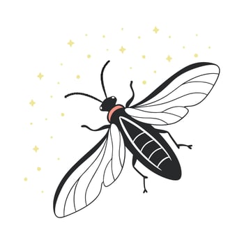 Beautiful Firefly Design 2 vector