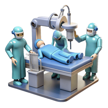 impressive artistic serene rustic Futuristic Operating Room Robotic original high quality png