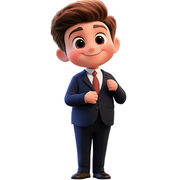 Hsome young businessman dressed sharply in a suit sting confidently a friendly smiling expression png