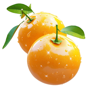 Fresh ripe golden oranges green leaves looking juicy vibrant full of refreshing natural sweetness png
