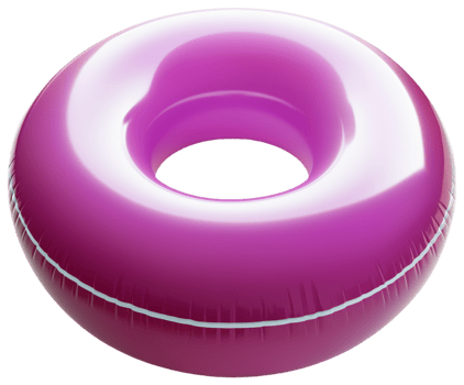 Purple Inflatable Donut for Summer Fun and Enjoyment png