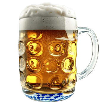 Large glass beer mug foam looking refreshing delicious perfect for beer lovers png