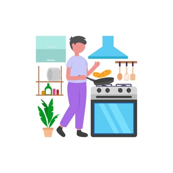Evening Meal Preparation Time vector