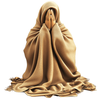 Mysterious cloaked figure hidden face symbolizing secrecy intrigue deep contemplation png