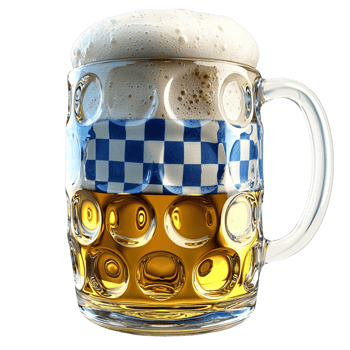 Large glass beer mug foamy top symbolizing refreshment enjoyment social gatherings png