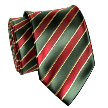 Stylish necktie bold green red stripes brings a formal professional elegant touch png