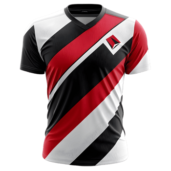 Stylish Esports Jersey Red Black White Design, png