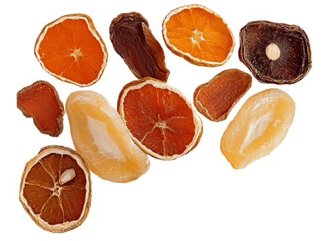 dried fruit mix on transparent background png