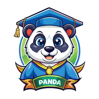 panda bear mascot for school, kindergarten, nursery, kindergarten, school, kindergarten, school, vector