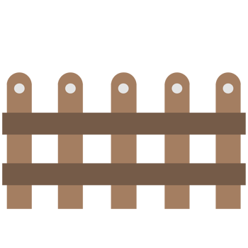 Wooden fence with a fence png