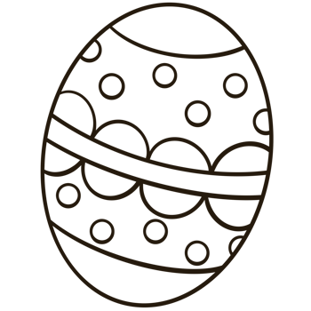 Easter Egg Coloring Lines Pattern png