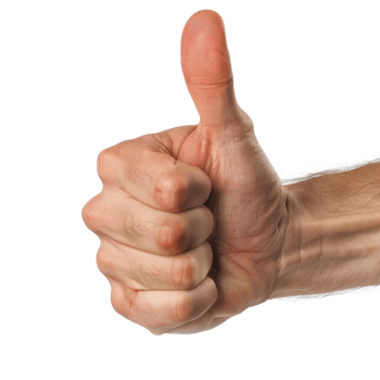 Hand Giving Thumbs Up Gesture Signifying Approval and Positivity in Various Contexts png