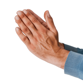 Hands in Prayer Gesture Symbolizing Peace, Hope, and Unity in Spiritual or Religious Contexts png