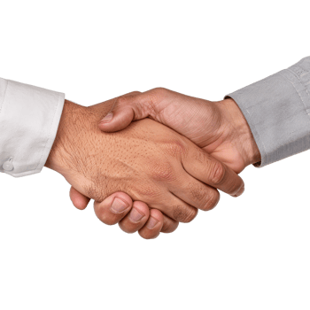 Two Hands Shaking in Agreement Signifying Partnership and Cooperation in a Professional Context png