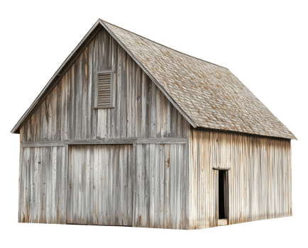 Wooden Barn Cut Out png
