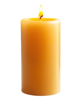 One Wax Pillar Candle png