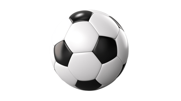 Football Soccer Ball Isolated on Transparent Background. Sport, Game, Workout, Fitness png