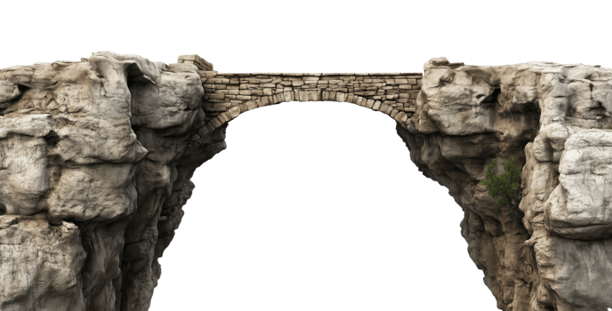 Two Cliffs with Bridge png