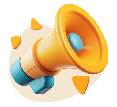 Orange Megaphone Illustration png