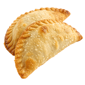 Two delicious golden brown empanadas png