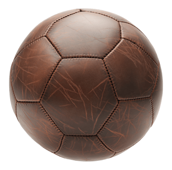 Old Brown Soccer Ball png