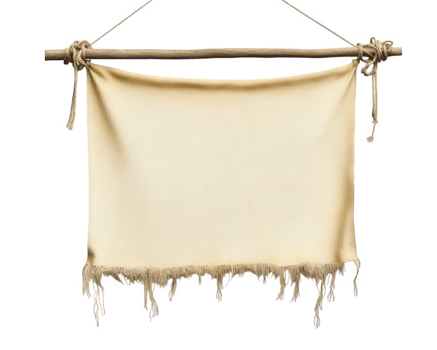 An old piece of cloth hanging on a rope png