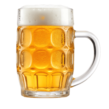 A refreshing glass of beer, perfect for a summer's day. png