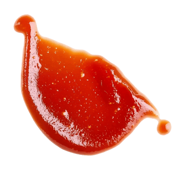 ketchup splatter isolated on transparent background png