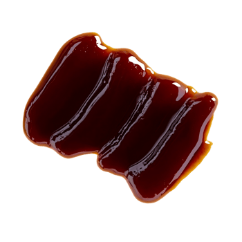 barbecue sauce smear isolated on transparent background. png