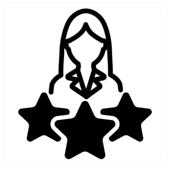 premium user in black duo line vector