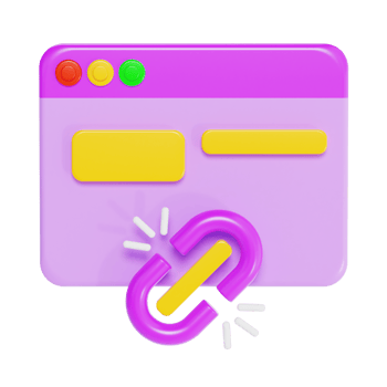 Website Error Page with Broken Chain png