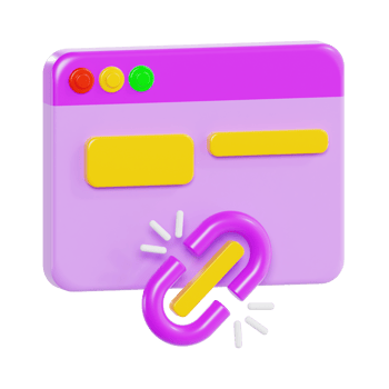 Disconnected Web Link 3D Illustration png