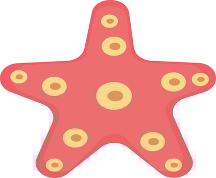 Starfish Aquarium Decoration vector