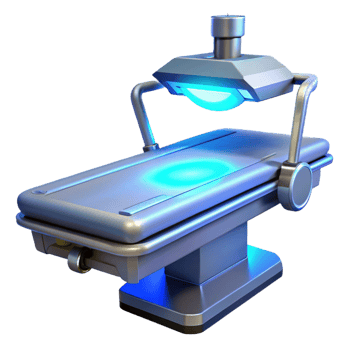 beautiful contemporary A Futuristic Medical Device Emitting a detailed png