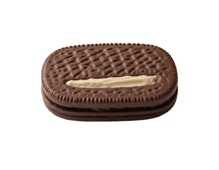 Delicious Chocolate Sandwich Cookie with Cream Filling png