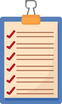 Clipboard with Delivery Checklist vector