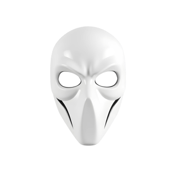 White mask with a sinister expression png