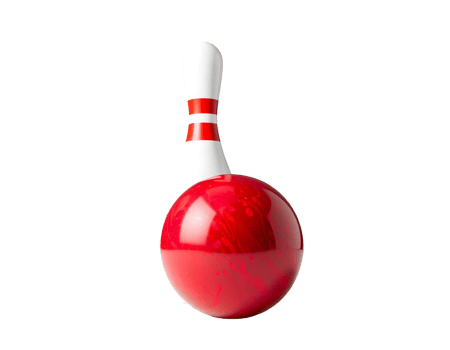 Bowling ball and pin png
