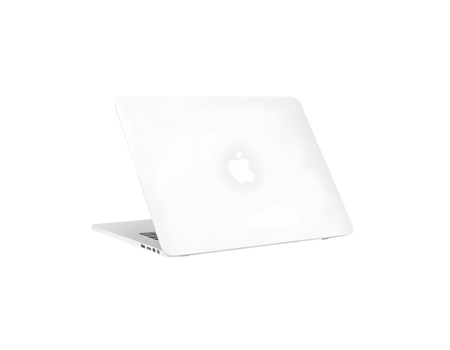 White Apple Macbook Pro Laptop on Transparent Background png