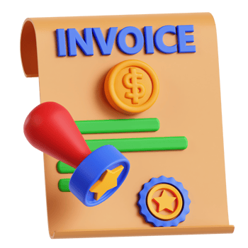 Invoice with Paid Stamp png