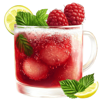 Fresh red raspberries arranged beautifully symbolizing nutrition juiciness antioxidants and the deliciousness of natural fruit sweetness png