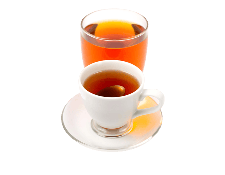 Tea in a cup and glass png