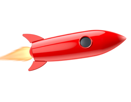 Red Rocket in Flight png