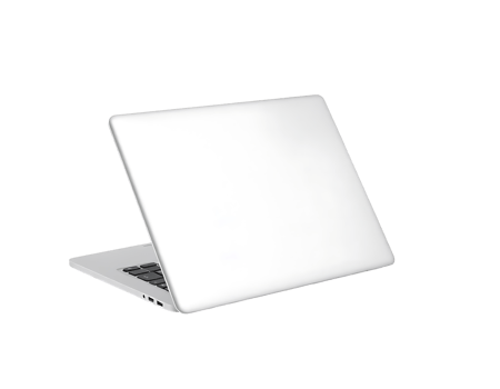 White laptop on a transparent background png