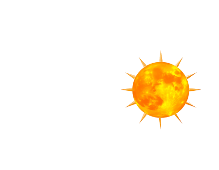 Vibrant Watercolor Sun Illustration png