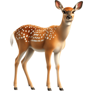 Graceful young deer sting in a peaceful meadow a gentle innocent expression in nature png