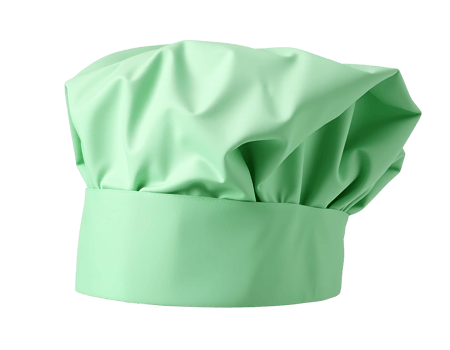 Green Chef Hat Isolated png