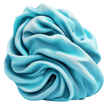Soft blue silk fabric swirled elegantly showcasing luxurious texture delicate smooth flowing beauty png