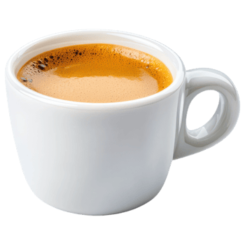 Free Isolated on Transparent Background, warm coffee drink in white cup offers comforting experience png